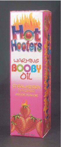Hot Hooters Warming Booby Oil: Strawberry Daiquiri 5 oz.