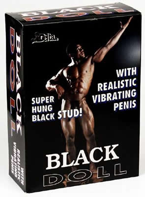 Vibrating Male Black Sex Doll