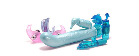 Assortment of vibrating sex toys