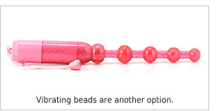 Vibrating anal beads.