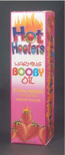 Hot Hooters Warming Booby Oil: Strawberry Daiquiri 5 oz.