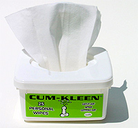 Cum Kleen Wipes Tub: Vanilla