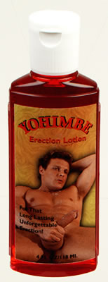 Yohimbe Erection Lotion