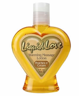 Liquid Love Warming Lotion - Peaches n' Cream 4 oz.
