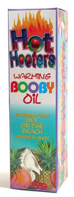 Hot Hooters Warming Booby Oil: Sex On The Beach 5 oz.