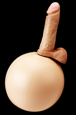 EZ Rocker Ball with 8 Inch Realistic Dildo