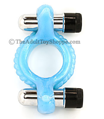 Couples Double Dolphin Vibrating Ring