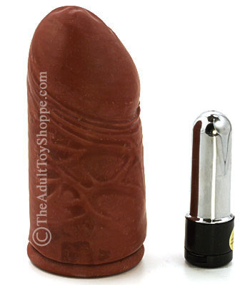 Brown Vibrating Penis Extension