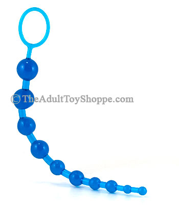 Blue Jelly Anal Beads