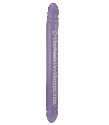 Purple 17 Inch Smooth Double Headed Dildo 