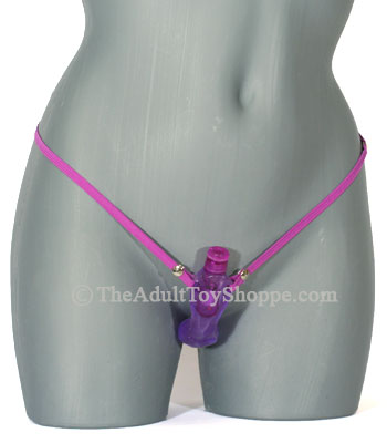 Contoured Strap On Vibrator