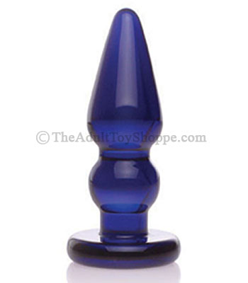 Blue Glass Butt Plug