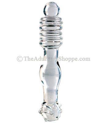 glass ribbed massager