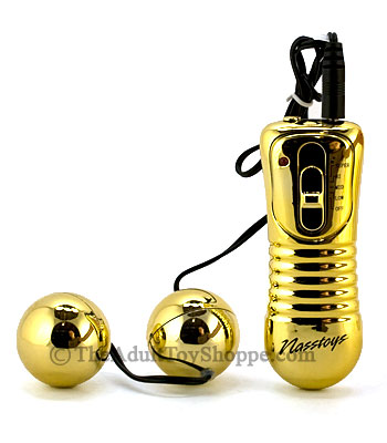 Golden Vibrating Ben Wa Balls