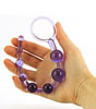 Beginner Anal Beads - held by hand showing the flexibility