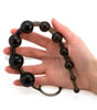 X-10 Silicone Anal Beads - held by hand