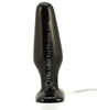 Black Vibrating Butt Plug - side