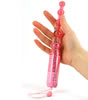 Thin Vibrating Anal Beads - held with hand