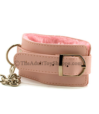 Pink Plushy Ankle Cuffs