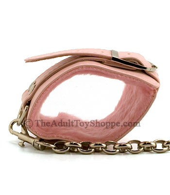Pink Plushy Ankle Cuffs