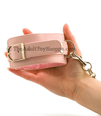 Pink Plushy Ankle Cuffs