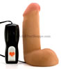 Thick Cyberskin Realistic Vibrator - with battery pack