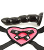 Heart Strap-On Harness - dildo out of the harness