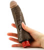 Natural Penis Vibrator Brown - held by hand