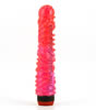 Hot Pink Twister Textured Jelly Vibrator - side
