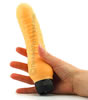 Latex Vibrating Dildo - held by hand