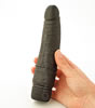 Velvet Black Vibrator - held with hand