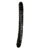 18 Inch Veined Double Ender Dildo - Black