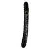 18 Inch Veined Double Dildo - Black