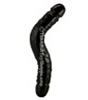 Double Bender Dildo Black 12 Inch