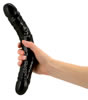 Double Bender Dildo Black 12 Inch