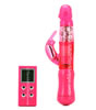 Remote Control Rabbit Vibrator - side with remote