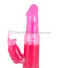 Pink Jack Rabbit Vibrator - top half close up