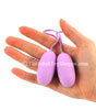 Waterproof Double Bullet Vibrators showing size