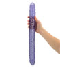 Purple 18 Inch Veined Double Headed Dildo 