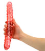 Pink 12 Inch Veined Double Dildo