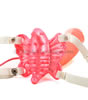 Venus Butterfly Strap On - butterfly vibrator close up