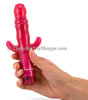 Silicone Triple Teaser Vibrator - held by hand