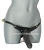 Double Strap On Harness Black - front