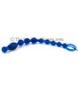 Blue Vibrating Butt Beads - side view