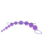 Purple Jelly Anal Beads - side view