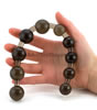  Black Thai Anal Beads - held by hand
