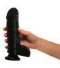 Big Black Dildo holding