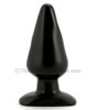 Large Black Butt Plug - front