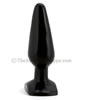 Medium Black Butt Plug - side