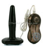 Small Black Vibrating Butt Plug - with controller